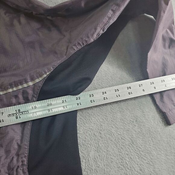 Vintage Reebok Jacket Womens Medium Purple Nylon Full Zip Windbreaker - Picture 4 of 10